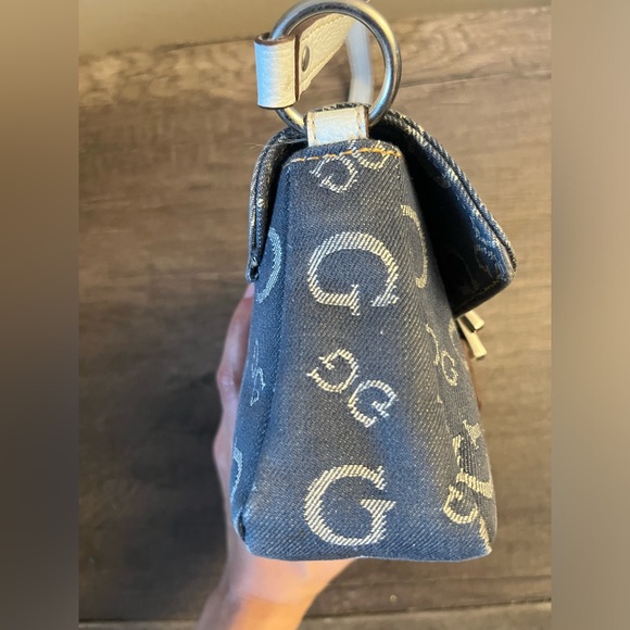 Guess Y2K Vintage Denim Monogram Small Bag - Picture 3 of 12